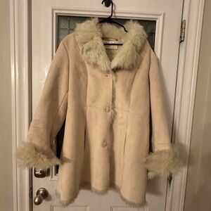 Vintage Jones New York Faux Fur Coat